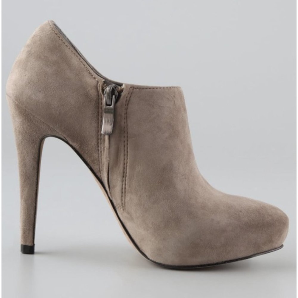 Sam Edelman Ria Suede Bootie Heel Shoe sz 8.5
